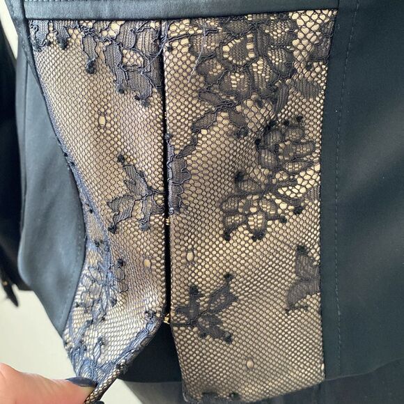 Vintage Y2K 00s Marciano Black w Lace-Accent Matching Blazer & Corset Set - Picture 4 of 14